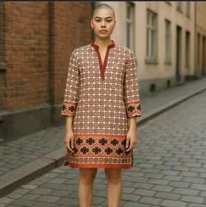 Tory Burch 100% Silk Floral Tunic/Short Dress